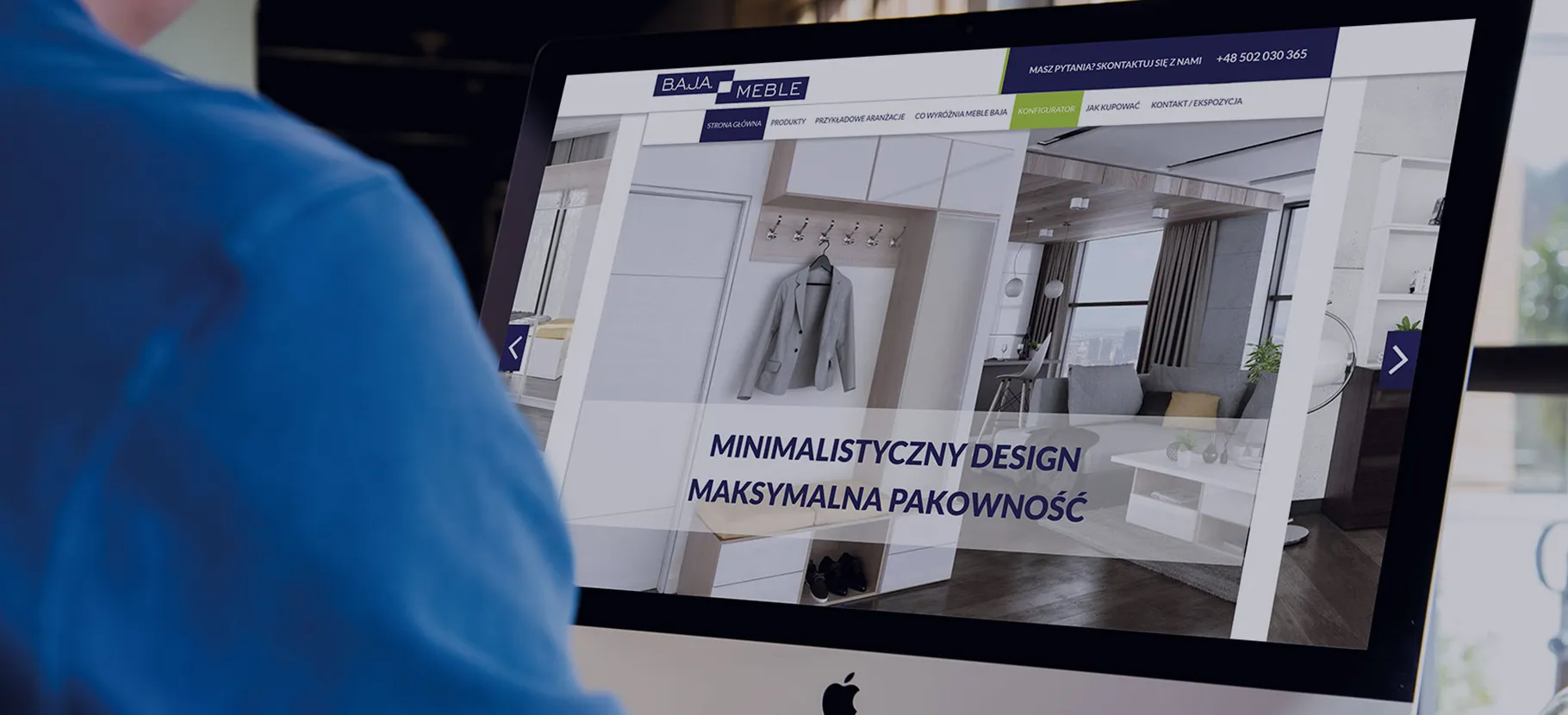 Baja Meble oferuje minimalistyczny design i maksymalną pakowność mebli systemowych. Możesz dostosować aranżację wnętrz i skorzystać z konfiguratora online.