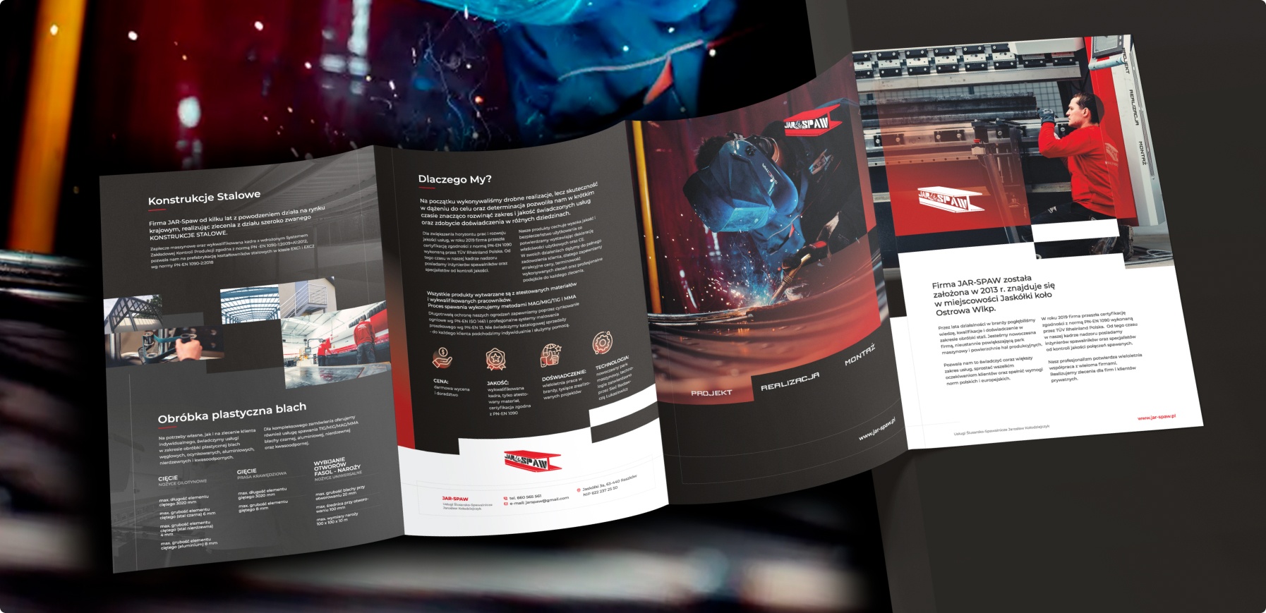 Katalog JULSPAW – prezentacja usług w zakresie konstrukcji stalowych i obróbki blach. Nowoczesny design, zdjęcia techniczne i szczegółowe informacje o firmie.